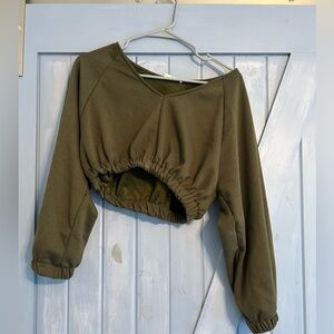 Sozy Amaya Crop Long-Sleeve Sweatshirt XS